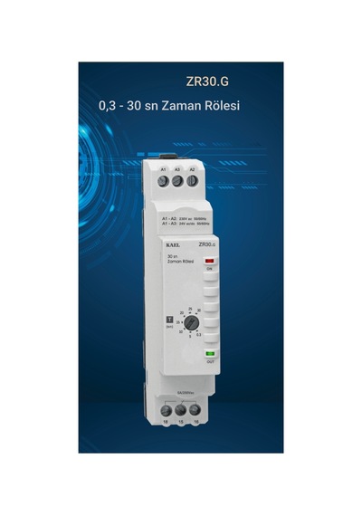30 Saniye Zaman Rölesi 0.6 Sn-30 Sn