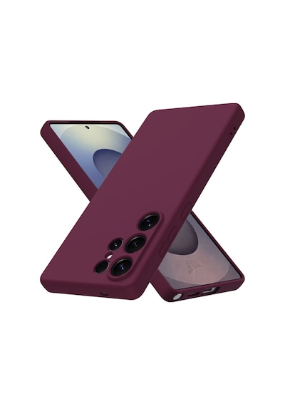 Samsung Galaxy S26 Ultra Uyumlu Silikon Kılıf - Pastel Tonu Kamera Korumalı Esnek Kapak-mürdüm Mürdüm