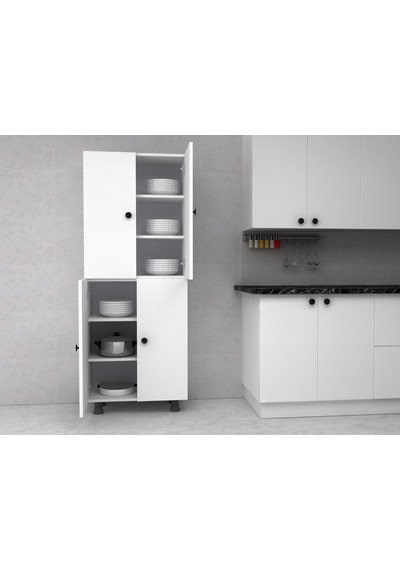 Altay 6 Raflı Çok Amaçlı Mutfak Banyo Ayakkabılık Dolabı 50 Cm
