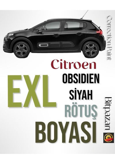 Citroen C3 Elysee, C3 Aircross, Berlingo, C5 , Obsidien Siyah Exl - Rötuş Boyası 20ml.