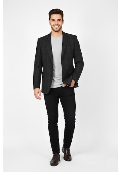 Massimo Rossi Erkek Kışlık Kumaş Tek Ceket 4 Drop Bgl-st04983 Kahverengi