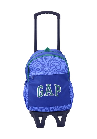 Gap Kids Mavi Erkek Çocuk Çekçekli Çanta 15964-gap Kıds Çekçek Sırt Çantası Saks Mavi