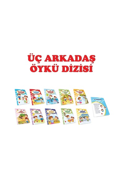 Çalışkan Arı 2026 1. Sınıf Üç Arkadaş Öykü Dizisi 10 Kitap - Sınav