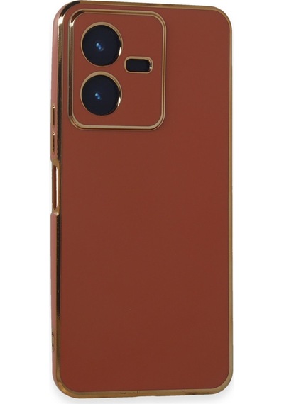 Vivo Y22 2022 Uyumlu Kılıf Volet Silikon - Kırmızı