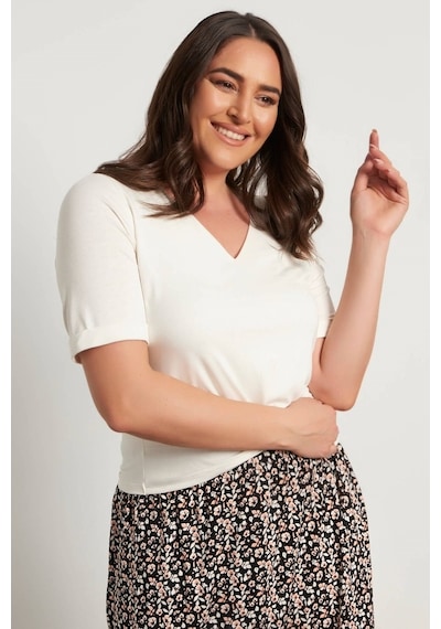 Myline Düğüm Detay Penye Crop Bluz