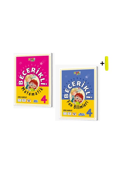 Fenomen Yayınları 4. Sınıf Becerikli Matematik Fen Soru Bankası Seti