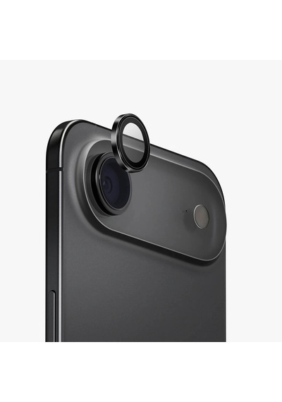 Forzacase Apple Uyumlu iPhone 17 Air İle Kamera Camı Lens Koruyucu Halka Seti - Fc381 Siyah