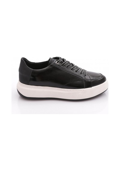Dgn 21096 Erkek Casual Ayakkabi Siyah Rugan Siyah