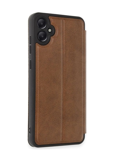 Samsung Galaxy Uyumlu, A05 Kılıf Flip Cover - Taba