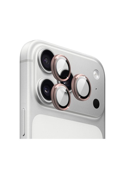Apple iPhone Uyumlu 17 Pro / Apple iPhone Uyumlu 17 Pro Max İçin Ipg Prolens Kamera Lens Koruyucu Alüminyum Cd Çerçeveli, Kırılmaz Cam Pembe