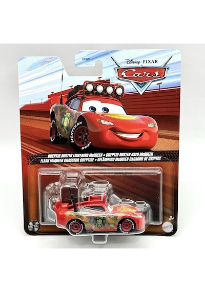 Disney Pixar Cars Cryptid Buster Lightning Mcqueen Diecast Metal Araba Figürü 1:55 Kırmızı