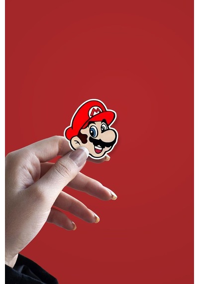 Süper Mario Etiket - Ajanda, Defter, Laptop, Telefon, Scrapbook Sticker