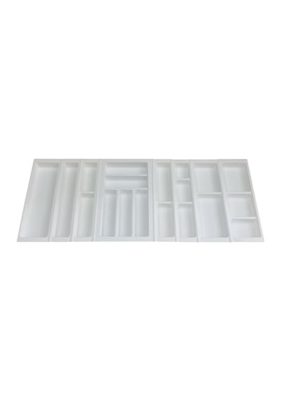 Mutfak, Modüler Kaşıklık Seti, Beyaz, 114 x 48 cm (Enden-Boydan 3,5 cm Kesilebilir)