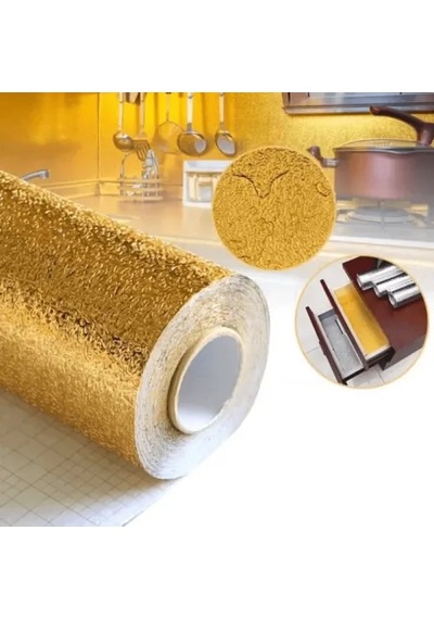 Yapışkanlı Gold Mutfak Tezgah Folyosu Renkli