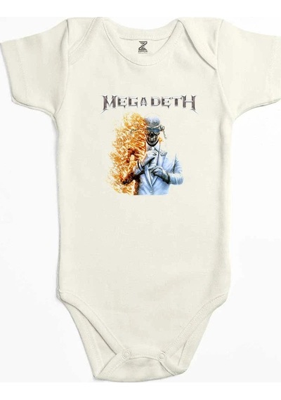 Zepplin Giyim Megadeth Megadeth 2026 Sarı Bebek Body Zıbın