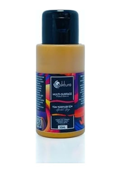 Akrilik Multisurface Boya 50ml Metalik Altın, 50 Mililitre 0,15 L