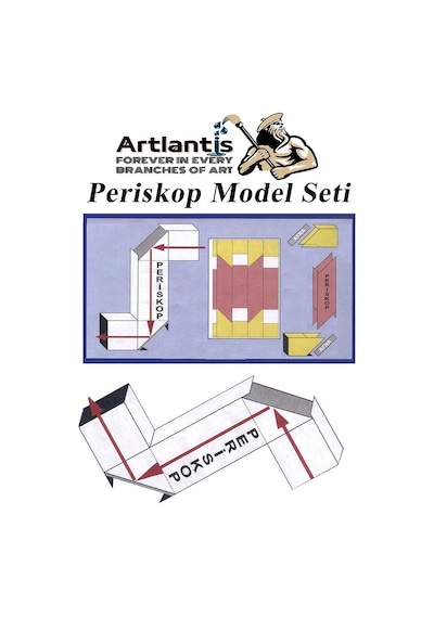Periskop Yapım Seti 1 Paket Karton Periskop Model Seti Aynalı Okul Sınıf Deney Seti