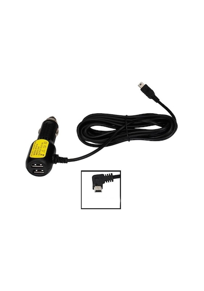 3 Metre Mini Usb Araç Kamera Şarj Aleti 5 Pin Mini Usb Navigasyon Şarj Aleti 5 Volt 3 5 Amper 2 Port Usb Mini Usb Şarj Aleti