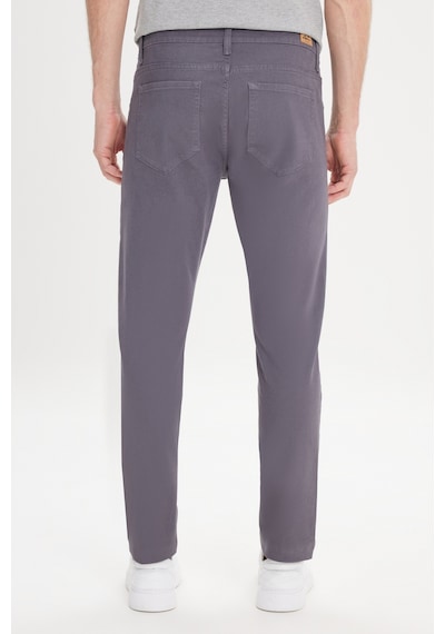 AC&Co / Altınyıldız Classics Slim Fit Dar Kesim Pamuklu Esnek Chino Erkek Pantolon Antrasit
