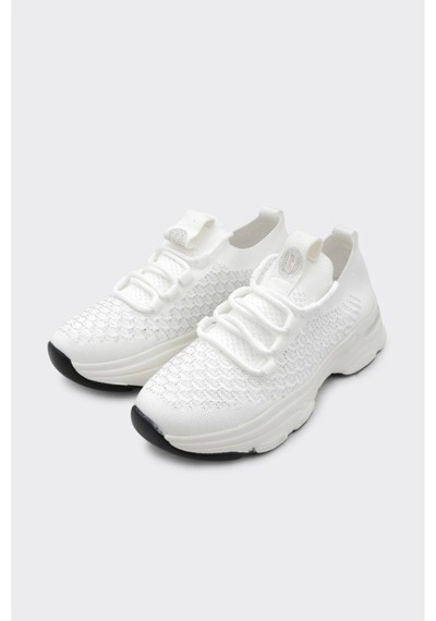 Derinet Comfort Taban Kadın Sneaker Beyaz Beyaz
