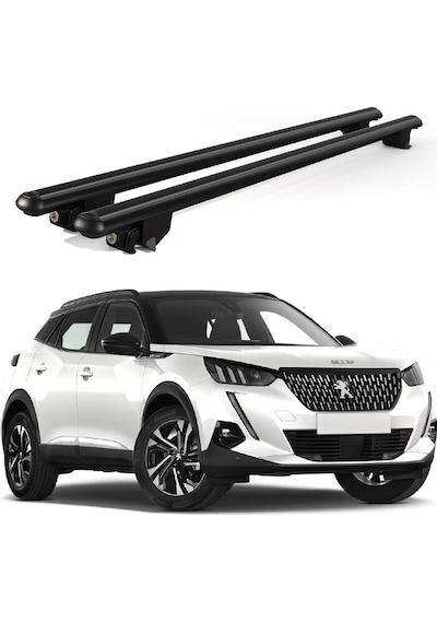 Kanca Peugeot 2008 2020 Ve Sonrası Uyumlu Siyah Kilitli Ara Atkı 120cm Port Bagaj Tavan Barı