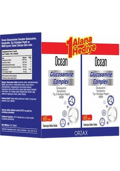 Ocean Glucosamine Complex 60 Tablet - 1 Alana 1 Hediye