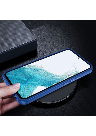 Samsung Uyumlu Galaxy A04s Kılıf Renkli Kenarlı Ve Buton Tasarımlı Arkası Şeffaf Silikon Kapak
