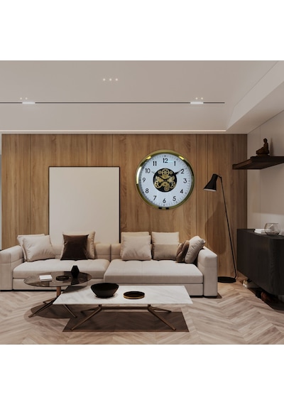 Klasik Gold 60 Cm Çarklı Duvar Saati Diğer