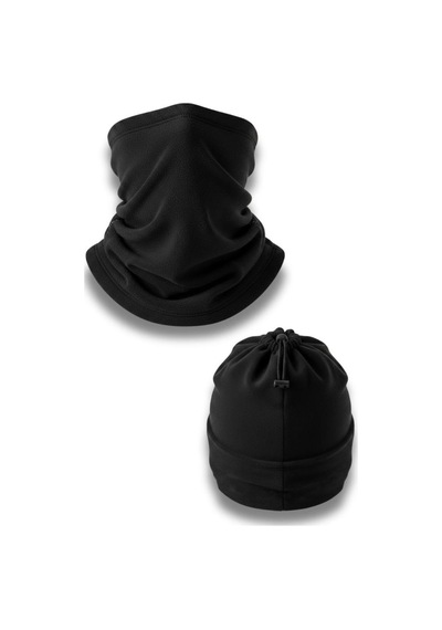 Single Sword 2 Li Set Unisex Kışlık Polar Boyunluk & Bere Olan Çok Amaçlı Soğuk Hava Korumasıı 0//siyah Çok Renkli