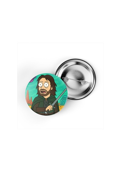 Aragorn - 44 Mm İğneli Çanta Rozeti - 5 Adet Diğer