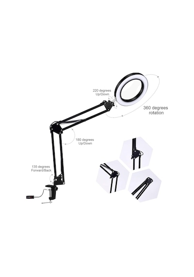 Jwin Mb-600 3 Modlu Ledli Masa Büyüteç