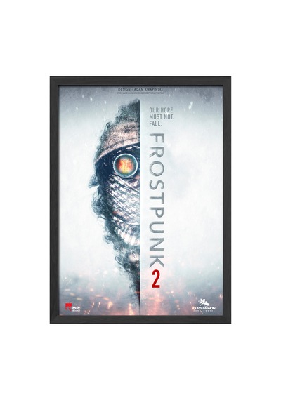 Frostpunk Siyah Ahşap Çerçeveli Poster, Dekoratif Oyun Duvar Tablosu