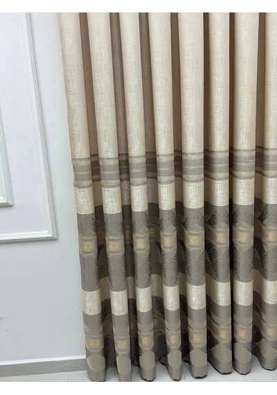 Nivemeshome Ceyhan V-5202 Vizon 1/3 Pileli Fon Perde Apm 60x250
