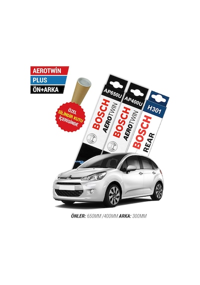 Bosch Aerotwin Plus Citroen C3 Ön Arka Silecek (2010-2015)