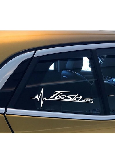 Modifiye Fiesta Yan Cam Sticker Oto Kapı Çıkartma 20Cmx7Cm
