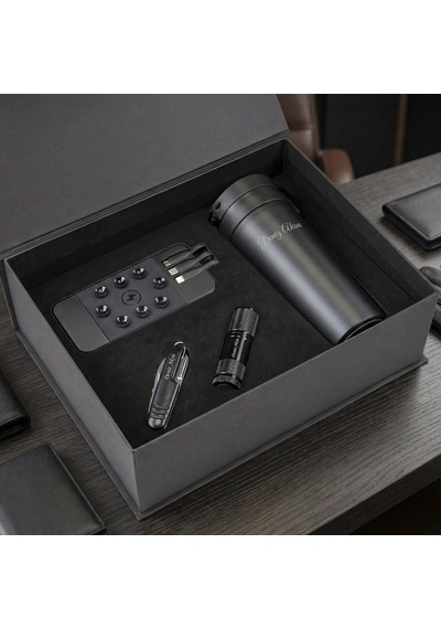 Bk Gift Kişiye Özel İsimli 5067 Termos & Powerbank & Çakı & Fener & Seti -1, Hediye Kutulu Premium Hediye Kobitmeyencom36379 Bk Gift