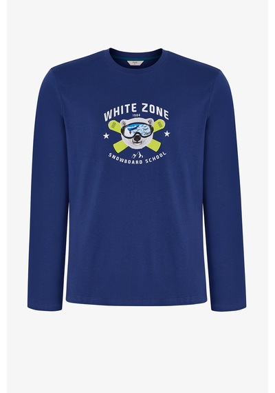 Penti Erkek White Zone Pantolon Uzun Kollu Pijama Takımı Çok Renkli