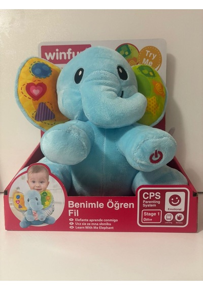Winfun Benimle Öğren Fil Işıklı Sesli Eğitici Oyuncak