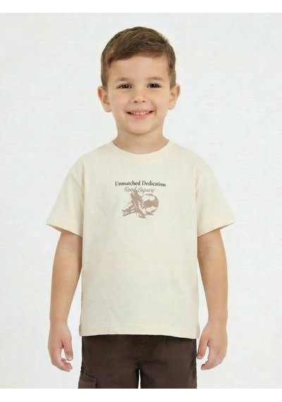 Xo Kids Erkek Çocuk Tişort 1-4 Yaş 1955 Bej