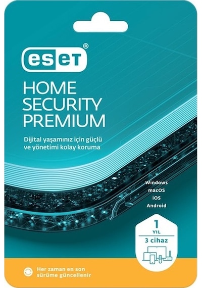 Eset Home Security Premium 3 Kullanıcı 1 Yıl Kutulu