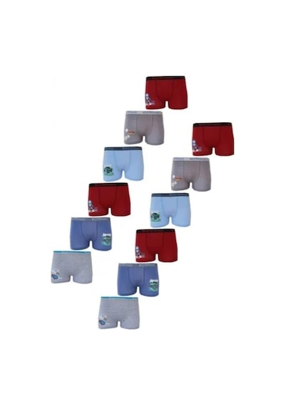Kota 1005 Erkek Çocuk Renkli Baskılı Boxer 6 Adet 001