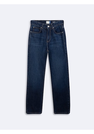 LTB New Wanda Düz Paça Rahat Kesim Mid Indigo Jean Pantolon Mavi