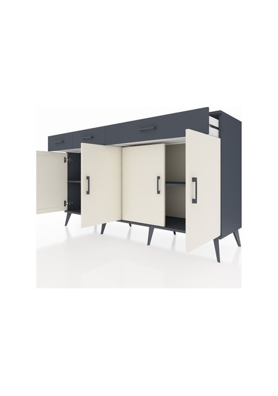 Kronos Konsol 4 Raflı 3 Çekmeceli 4 Kapaklı 176x59x99 Antrasit-aytaşı/antrasit Aytası/antrasıt - Antrasıt Kronos Konsol 4 Raflı 3 Çekmeceli 4 Kapaklı 176x59x99 Antrasit-aytaşı/antrasit Aytası/antrasıt - Antrasıt