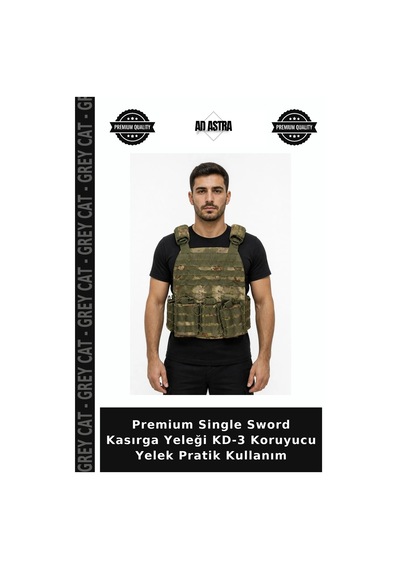 Premium Single Sword Kasırga Yeleği Kd-3 Koruyucu Yelek Pratik Kullanım
