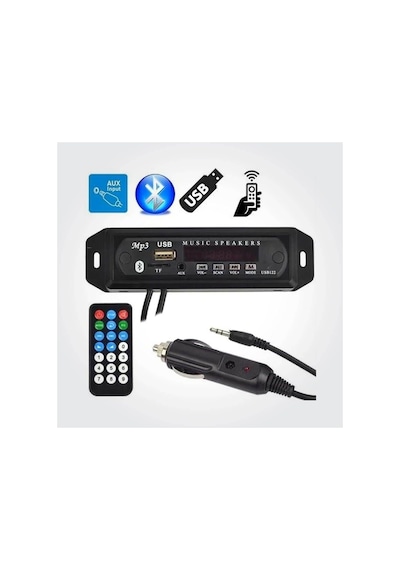 Tr Class Tf-402 Bluetooth Oto Teyp Çevirici Dc 12 Volt Bt-speaker Usb Sd Çevirici Aux Girişli Araba, Mdrwl402
