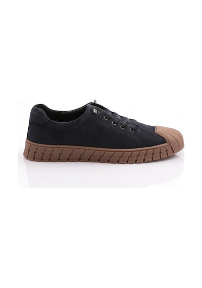 Dgn 9870 Erkek Kapali Bağcikli Sneaker Ayakkabi 9870-2505-R15293 Lacivert