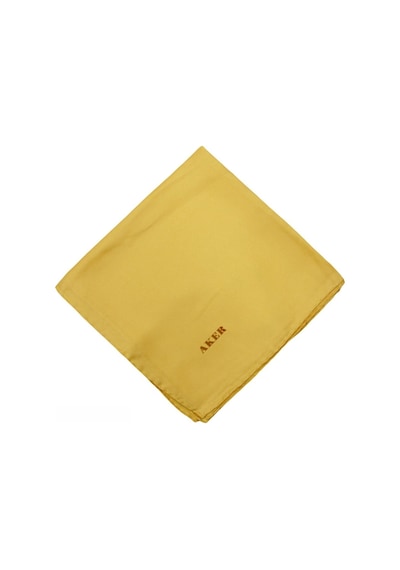 Aker Düz Ipek Eşarp Twill - Sarı 962 Sarı 962