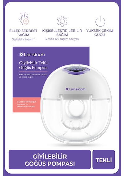 Lansinoh® Giyilebilir Tekli Göğüs Pompası