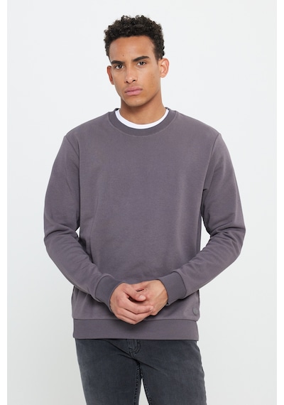Ac&Co / Altınyıldız Classics Standart Fit Normal Kesim Bisiklet Yaka Erkek Sweatshirt - Koyu Gri