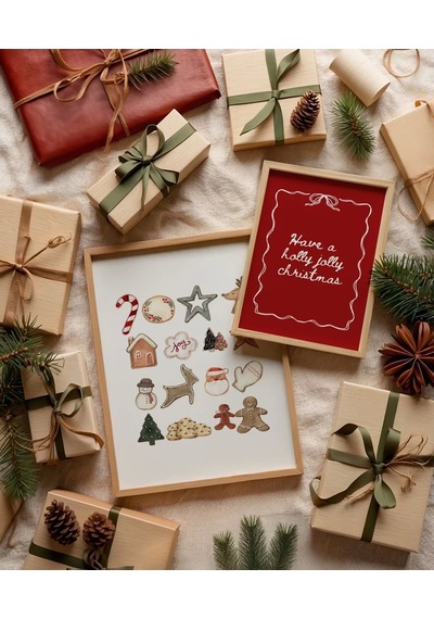 Çerçevesiz Poster Noel Yolculuğu: 2'li